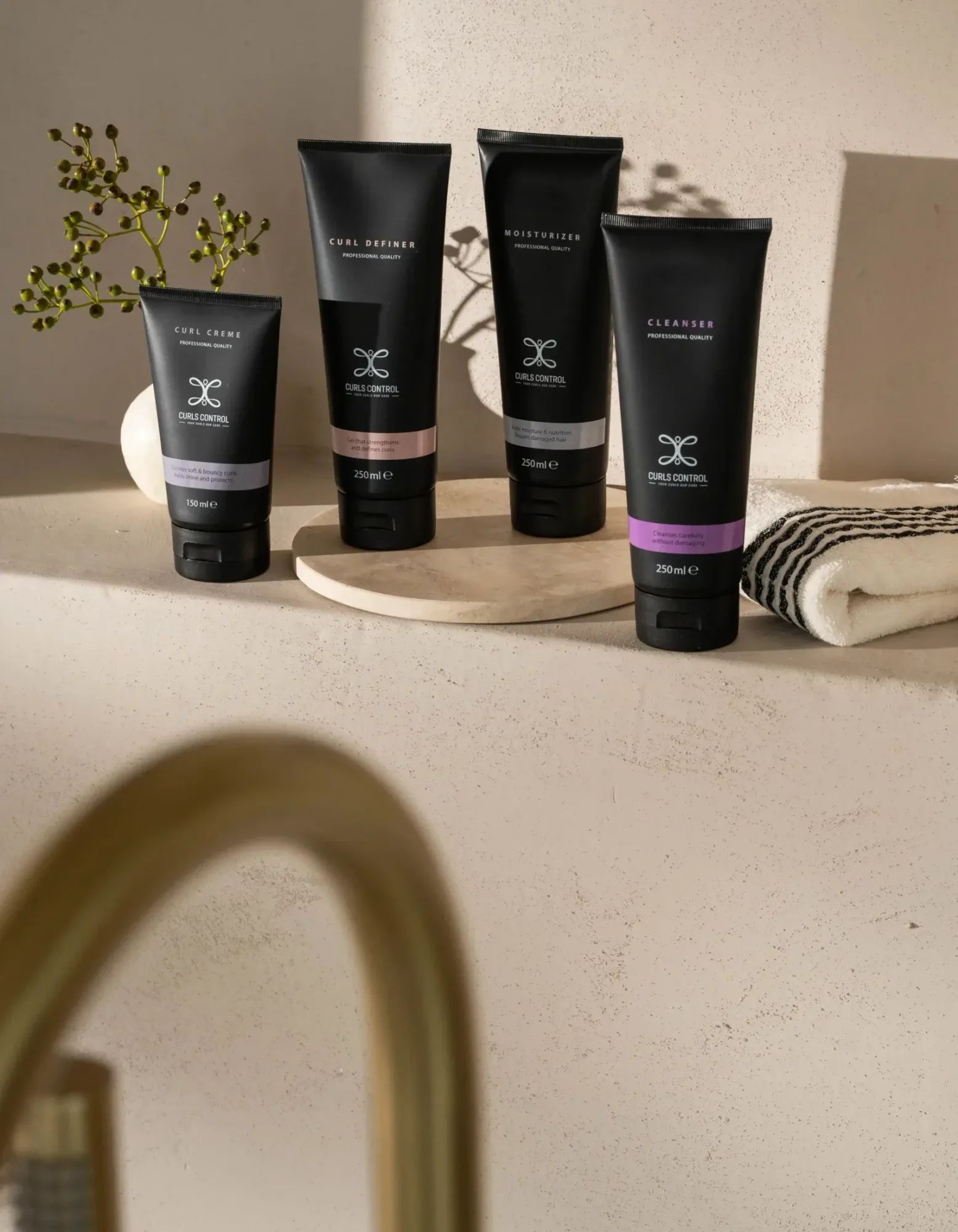 Curl Creme, Curl Definer, Moisturizer en Cleanser van Curls Control